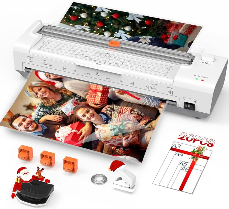 OidoZac Laminator Machine 13 Inch Lamination Machine with Auto Paper Feed, Never Jam A3 Thermal Lamination, 20 Laminating Sheets 10-in-1 Laminator with Cutter, Trimmer & Corner Rounder for Office School Home - Image 1
